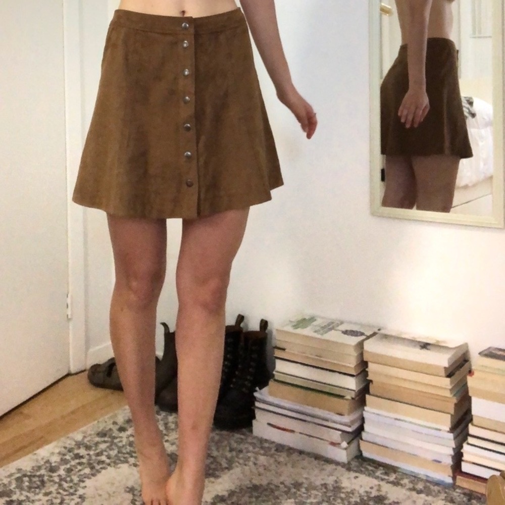 Abercrombie & Fitch faux suede skirt - Picture 2 of 4